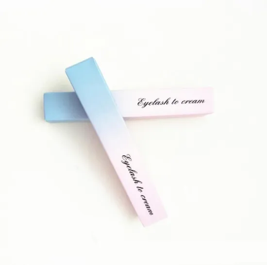 Gradient ramp mascara box packaging
