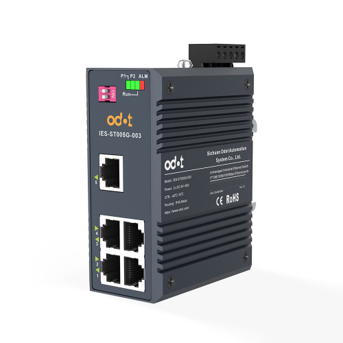ODOT IES-ST005G-003 5-Port Gigabit Unmanaged Layer 2 Industrial Ethernet Switch