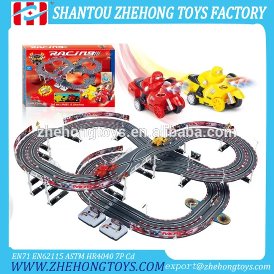 electric racing track car toy for kids