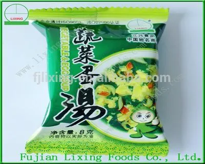 Instant soup of vegetable soup