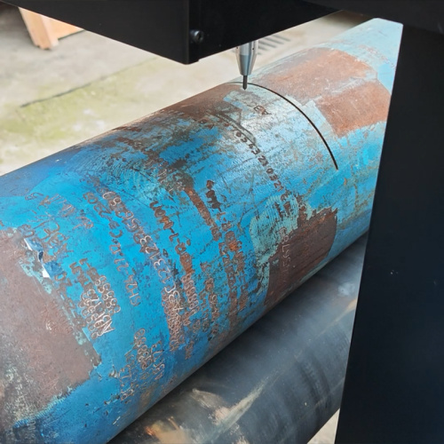 Máquina de marcação automática de marca de ponto rotativa móvel