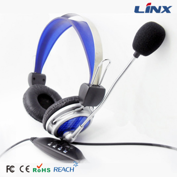 Business Headset med Mic Mute brusreducering