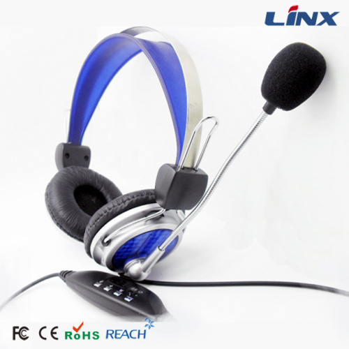 Komputer Stereo Call Center USB Headphone Gaming Headset