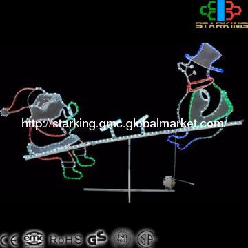 LED Santa & schneemann Motiv Licht