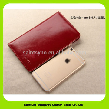 16-887 Lastest bifold durable top grain genuine leather travel wallet