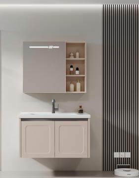 Modern Wall Hung Vanity with Bathroom Mirror, Sink & Cabinet - Wholesale