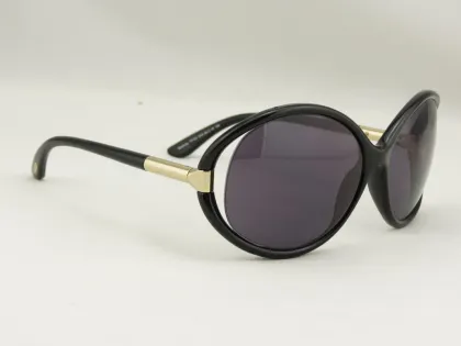 Black Tom Ford Womens Sunglasses For Oval / Round / Long Face Sandrine Tf124 01a 60mm Lens
