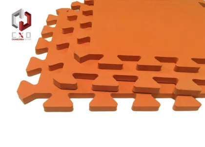 Custom Eco Yoga Mat , Orange Patterned Yoga Mat For Kids