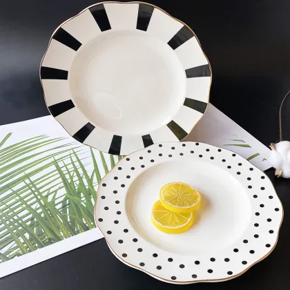 Ceramic dinner dish porcelain plate sets