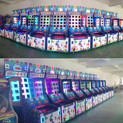 ThreePlus Space Theme Ball Pitching Skill Game Machine, Magic Cube Ticket Redemption Arcade Game for Sale