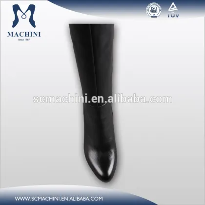 Leather high heels over the knee boots