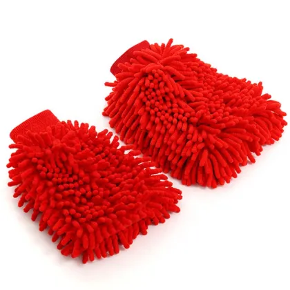 Amazon Basics Deluxe Premium Chenille Microfiber Car Wash Mitt Ultimate Wash Sponge Wash Glove