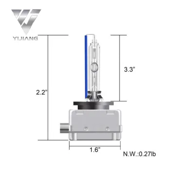YIJIANG Auto Lighting System: D3S 6000K 35W Ultinon HID Xenon White Light Auto Bulbs - Quick Start Pair for Original Car Head Lamps