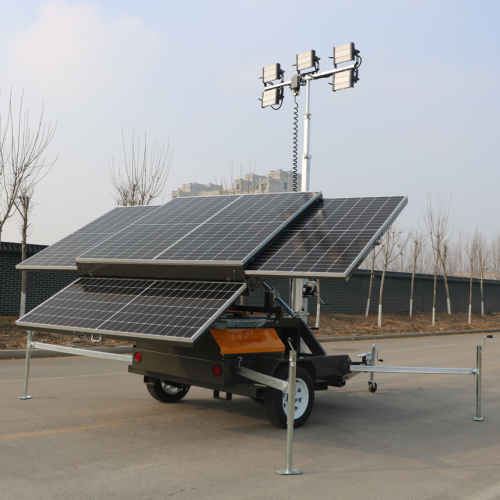 Solar Light Tower Led Zero pollution and zero emissions Manufactory