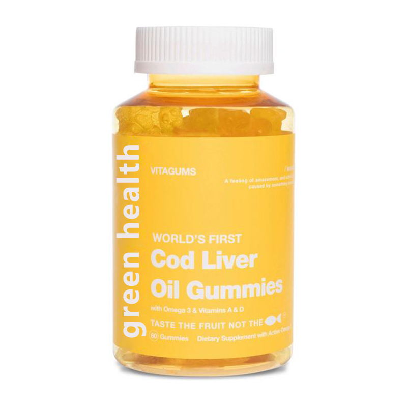 OEM/ODM Vegan Natural Fruit Flavor Omega 3 Vitamin A Vitamin D Cod Liver Oil Immune Boost Gummies