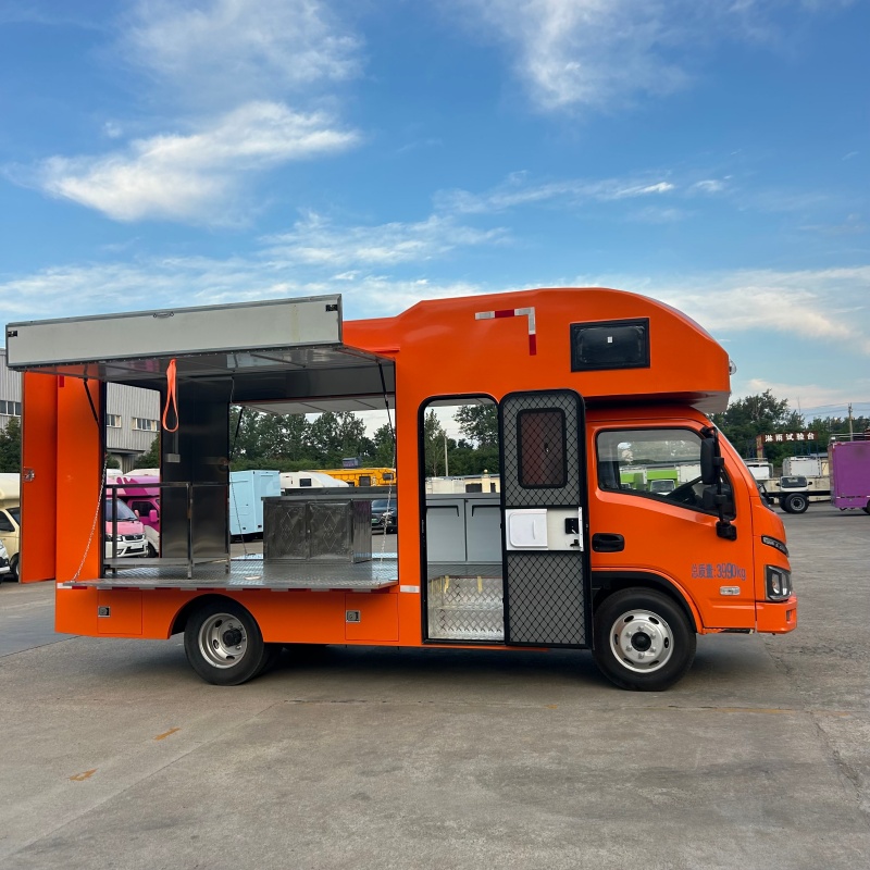 Beverage Combo Truck, Mobile Cart For Bubble Tea, Crepe And Outdoor Event Service