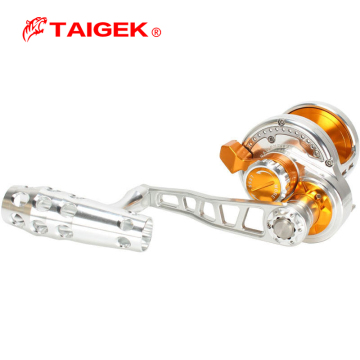 TAIGEK 9+1BB 30KG Metal Slow Jigging Reel for Saltwater Jigging and Trolling