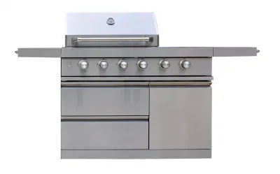 BBQ Island Waterproof Kitchen Island Side-Table Outdoor Kitchen Island