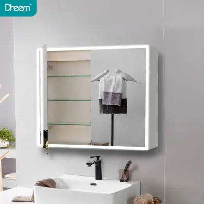 Hot Selling Double Door LED Medicine Cabinet Mirror for Project