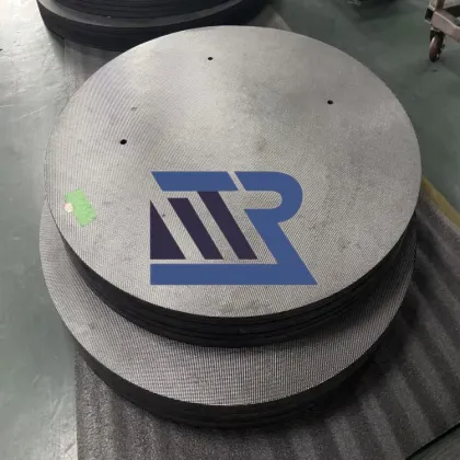 Carbon fiber cloth surface perforated hard felt disc