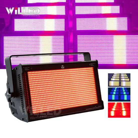 1000W 960PCs RGB 3in1 Warm and Cold White DMX Stage LED Strobe Light
