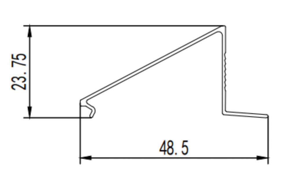 HRB52 Personnaliser le moule de profil de fenêtre Casemetn en aluminium