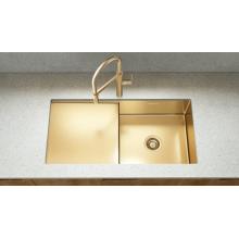 SUS304 Handmade Farm Sink with Drainboard