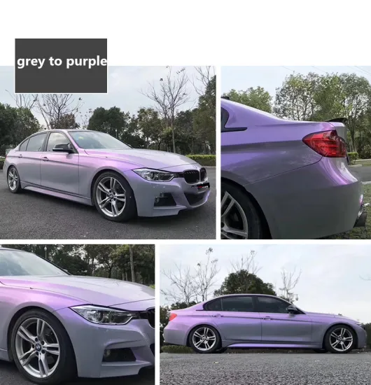 Magic Twin Candy Grey Purple Wrap Film