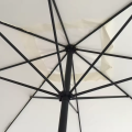 Paraguas grande blanco para exteriores de 10 pies con 24 varillas