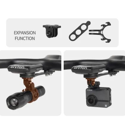 Carbon Fiber Bicycle Computer holder MTB Road Bike Integrated Handlebar Computer Stopwatch Mount  For Garmin / Cateye / Bryton