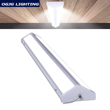 Dimmable Warehouse Pendant Mounted Batten Light V Shape LED Linear Lighting (4ft, 5ft, 8ft)