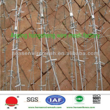 Hot sale Galvanized barbed wire fence Factory