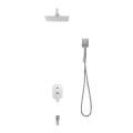 Hidden ABS Shower Head: 3-Way Function Wall-Mounted Bathroom Panel Conceal Set with Garden Faucet