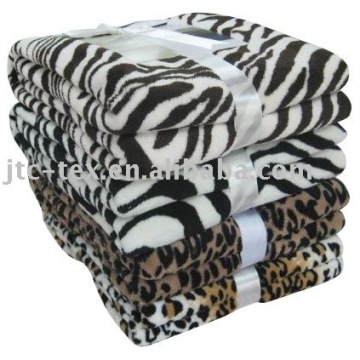 Animal Printed Fleece Blanket animal blanket