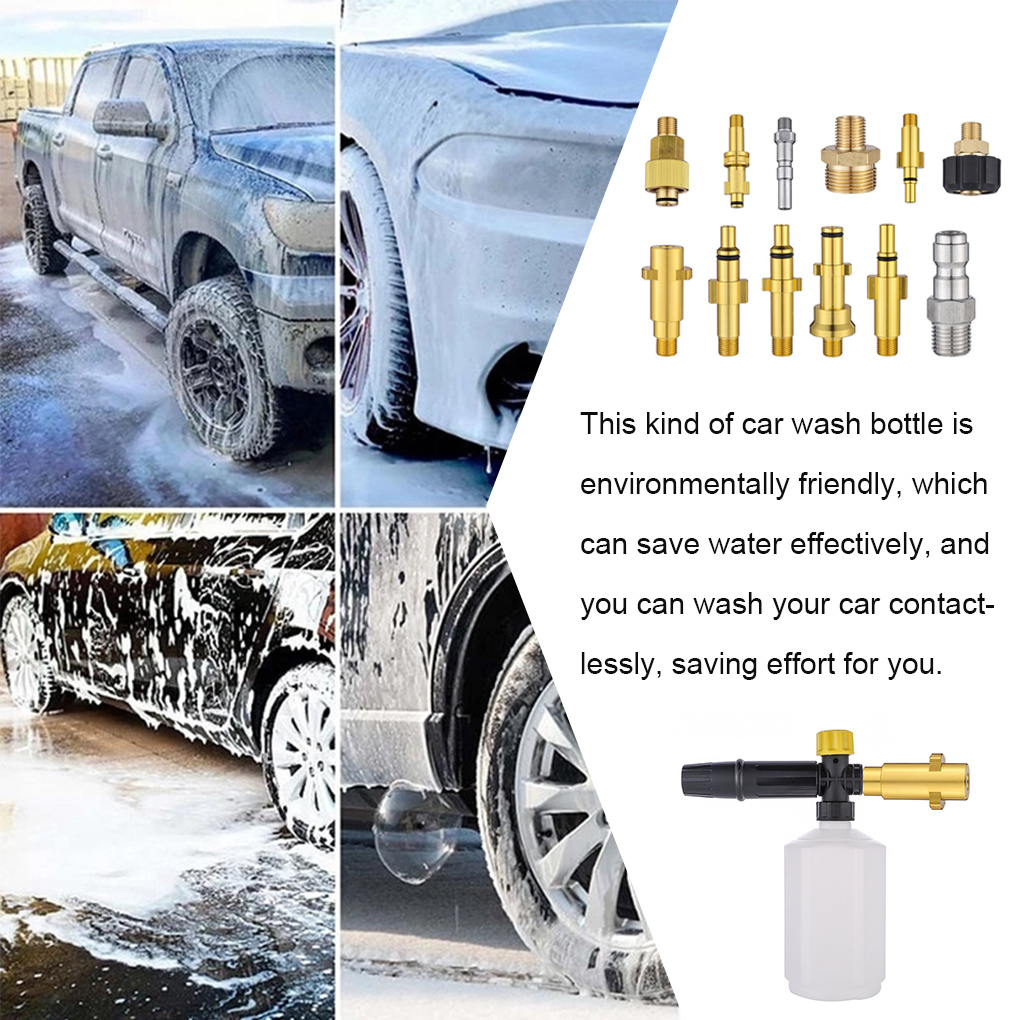 Boquilla de espuma de espuma de jabón de alta presión Boquilla de pistola CAR LIMPIO Generador de espuma de lavado para lavadora de automóvil