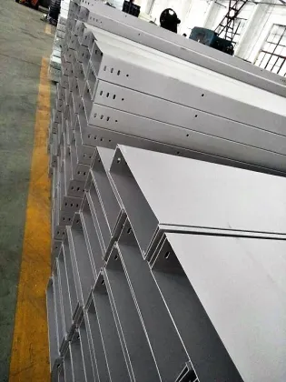 Spray paint cable tray