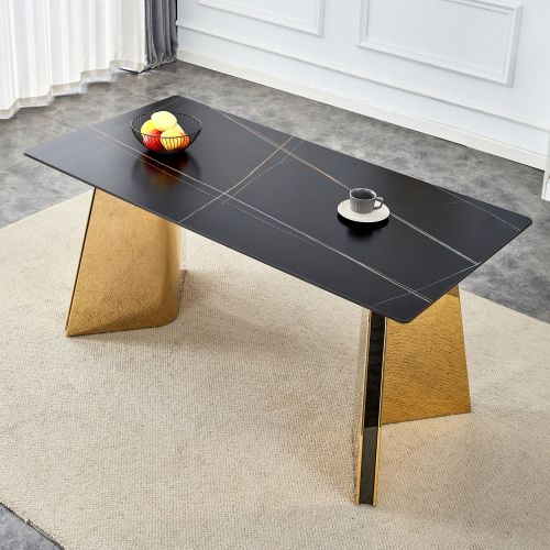 Stainless Steel Dining Table Modern Design