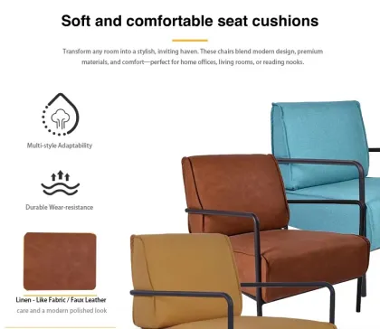 metal frame fabric chair