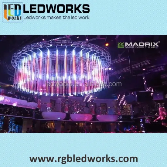 3D Vertical Tube Stage Lights: DMX512 Controlled LED Hanging Lighting Solutions