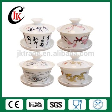 Großhandelspezifische günstige billige chinesische Porzellan -Teebassen -Set -Qualität versichert