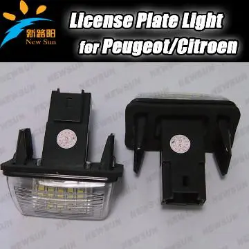 18 SMD Number Plate Lamp Kit For Peugeot 206 207 306 307 406 407 308