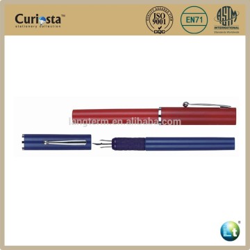 Plastic barrel metal tip fountain pen