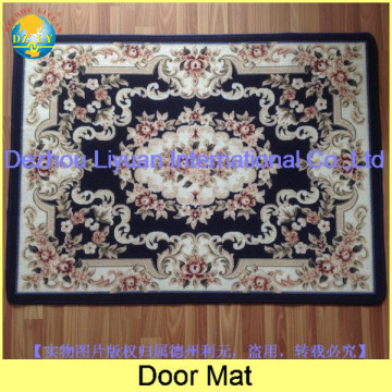 TPR backing decor home rugs for living room flower printed foot mat