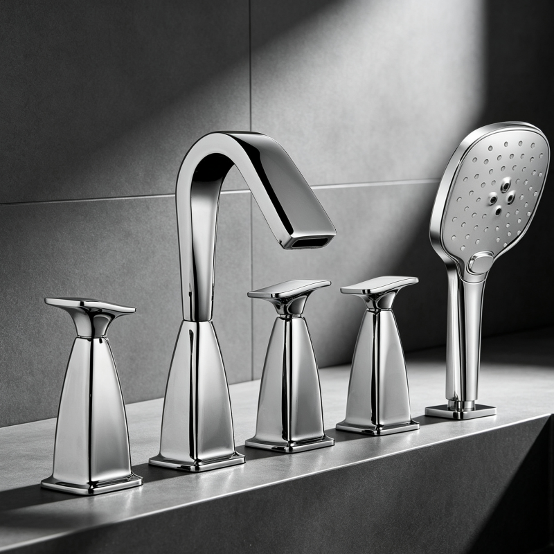 deck mounted bath taps