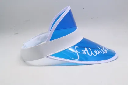 PVC transparent plastic printing sun visor cap