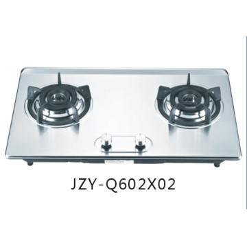 Stainless steel surface built-in gas stoves with 2 burners