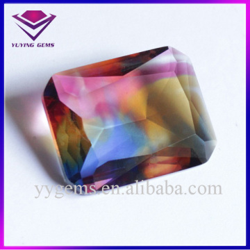 South America Hot Gems Color Change Synthetic Multi Color Glass Gemstone from Wuzhou