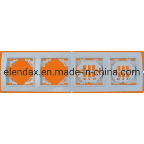 Немецкий 4-позиционный переключатель и розетка, рамка из АБС-пластика