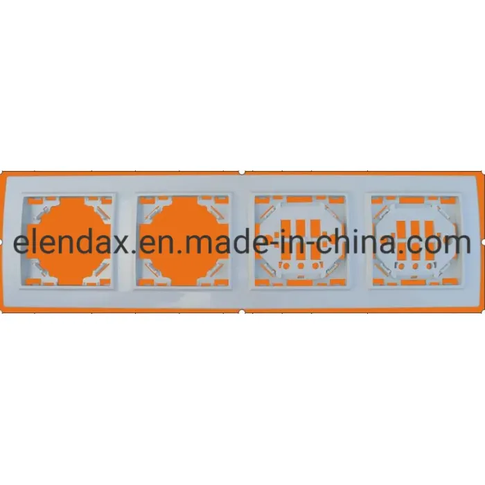 Bingkai ABS Sakelar & Soket 4 Arah Jerman