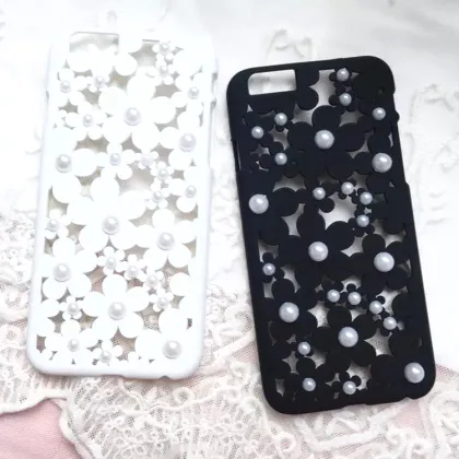 In stock Hollow Flowers Pattern Phone Shell for iphone 7 plus cases shock proof
